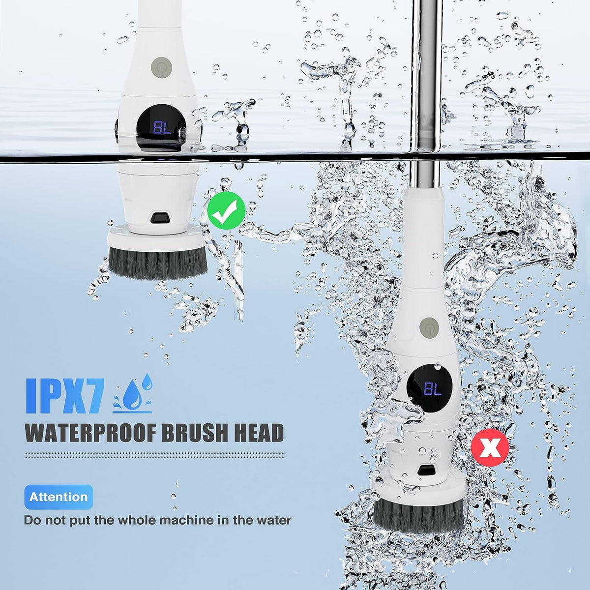 Eight-in-One Electric Cleaning Brush