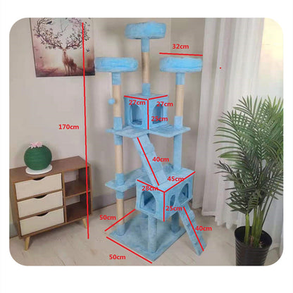 Multi-Level Cat Tree with Scratching Posts