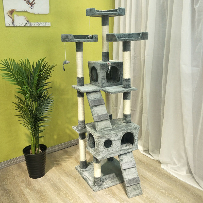 Multi-Level Cat Tree with Scratching Posts
