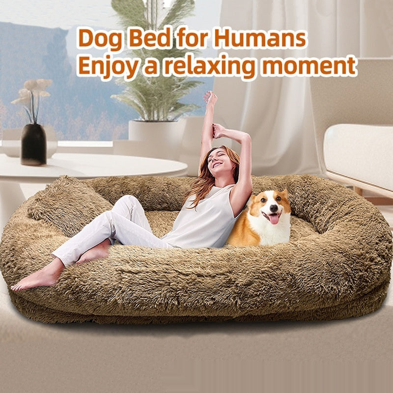 Oversized Plush Pet Lounger