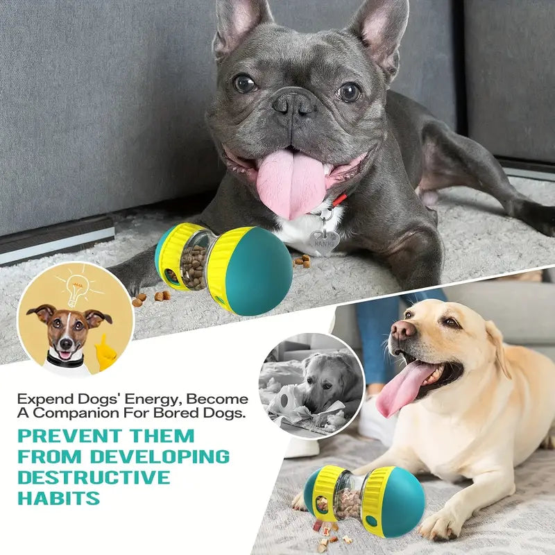 Adjustable Two-Sphere Dog Treat Dispenser