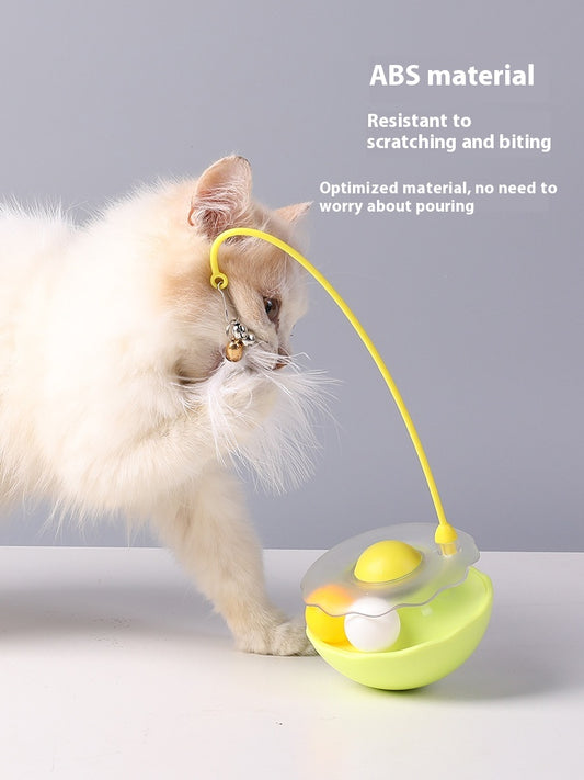 Tumbler Cat Toy with Feather Wand