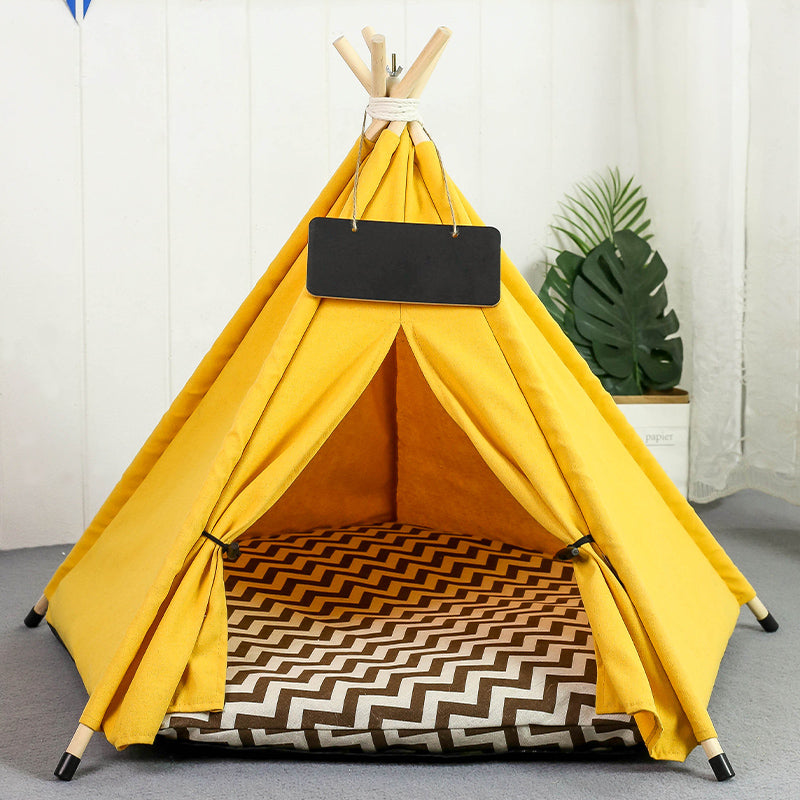 Striped Pet Teepee Tent