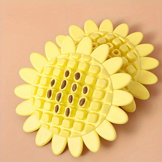 Sunflower-Shaped Dog Treat Toy