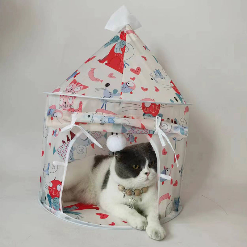 Foldable Fabric Cat Play Tunnel