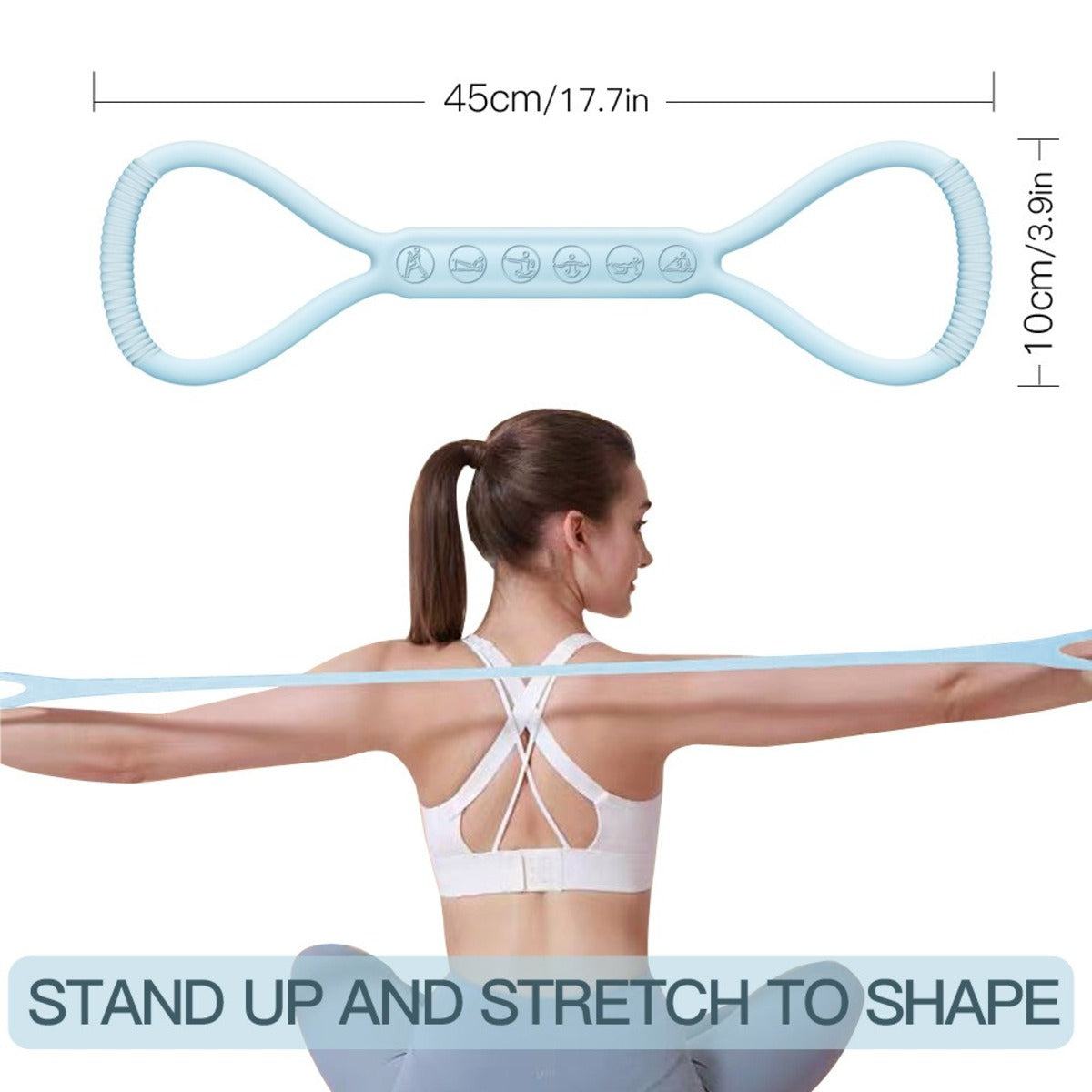 Three-Piece Figure-Eight Resistance Band Set