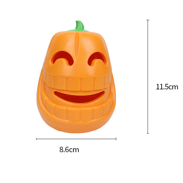 Pumpkin-Shaped TPR Dog Treat Toy