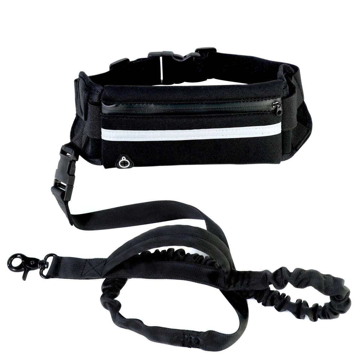 Hands-Free Bungee Dog Leash with Waist Pouch