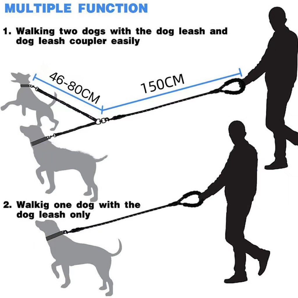 Dual Retractable Dog Leash