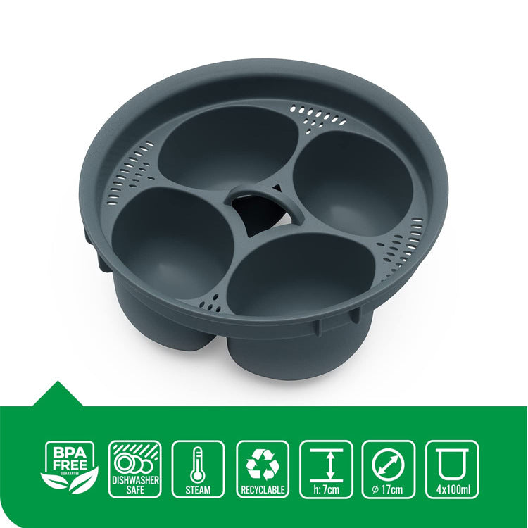 Four-Cup Egg Steamer Tray