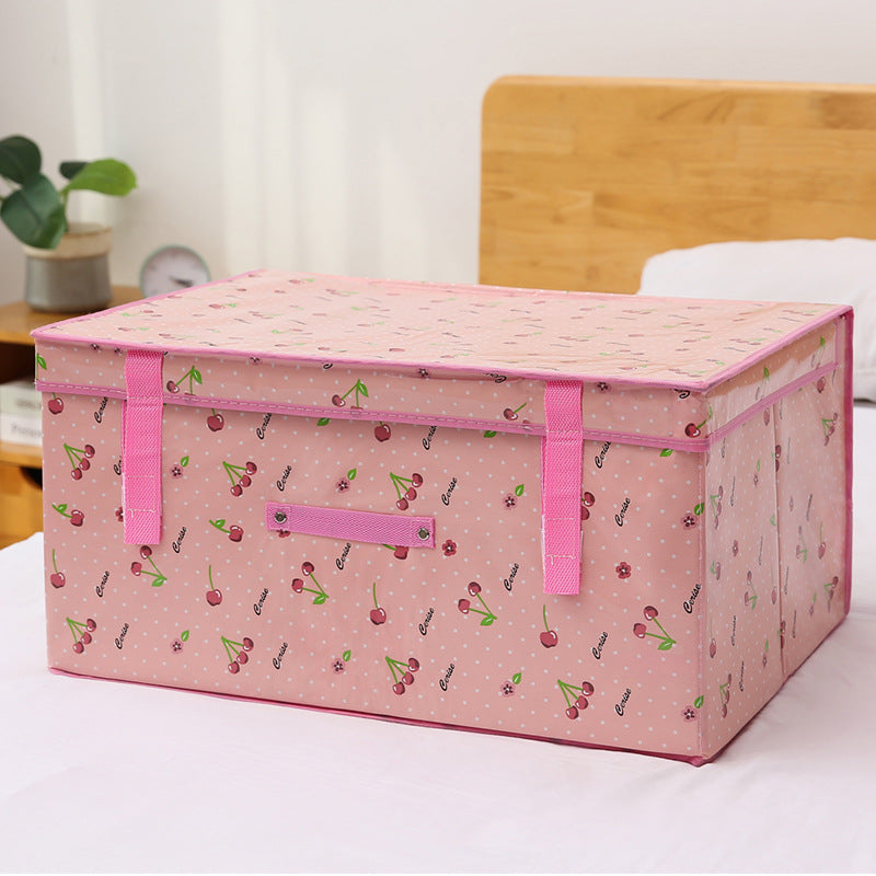 Foldable Fabric Storage Box with Lid