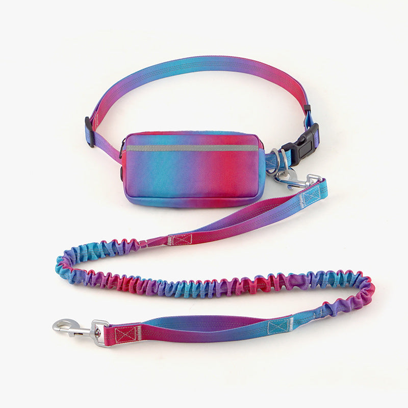 Hands-Free Bungee Dog Leash and Waist Belt