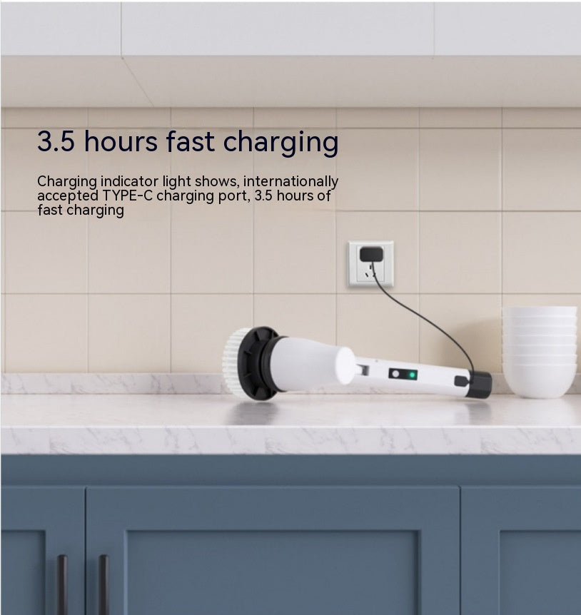 Electric Cleaning Brush with Extendable Handle