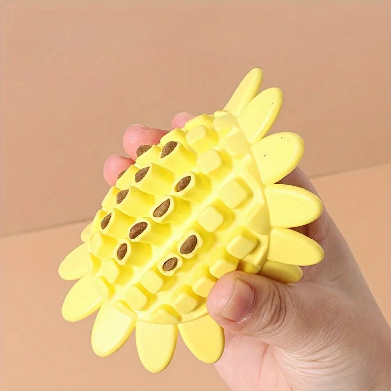Sunflower-Shaped Dog Treat Toy