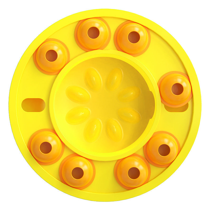 Round Interactive Dog Puzzle Feeder