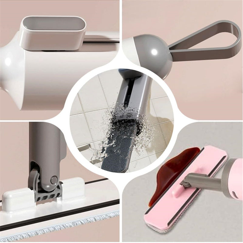 Self-Squeeze Mini Mop with Crevice Brush