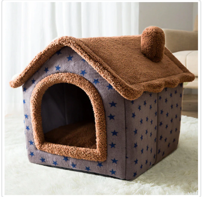 Foldable Enclosed Pet Bed