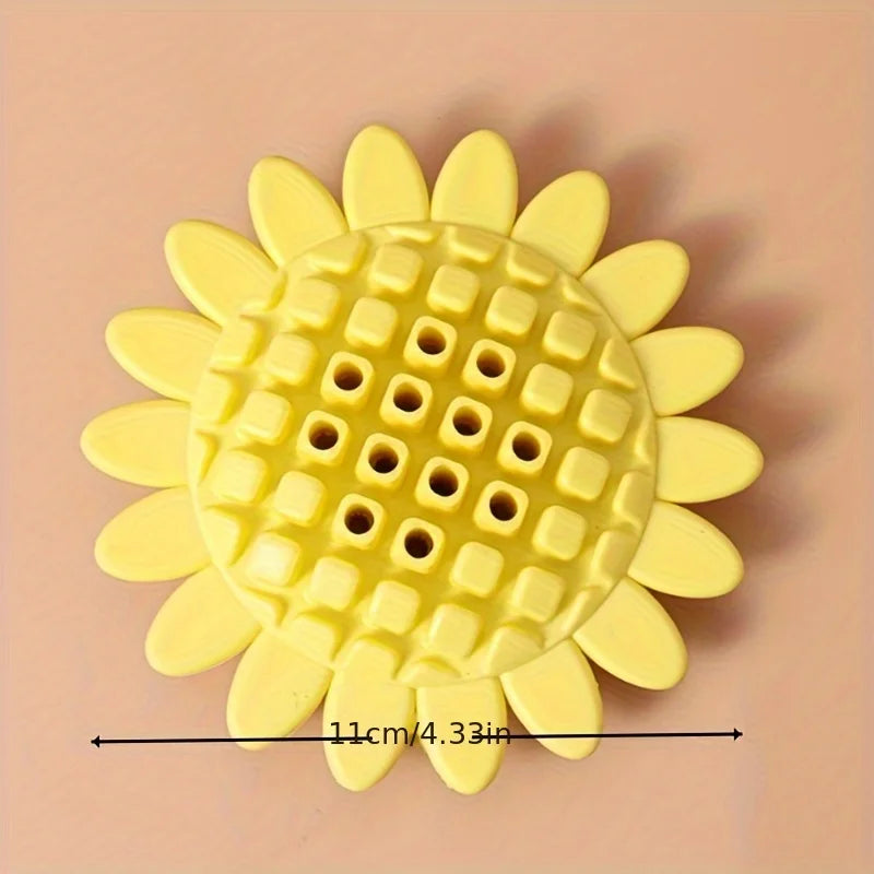 Sunflower-Shaped Dog Treat Toy