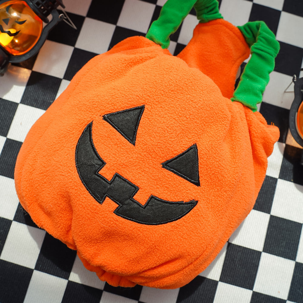 Plush Pumpkin Pet Costume