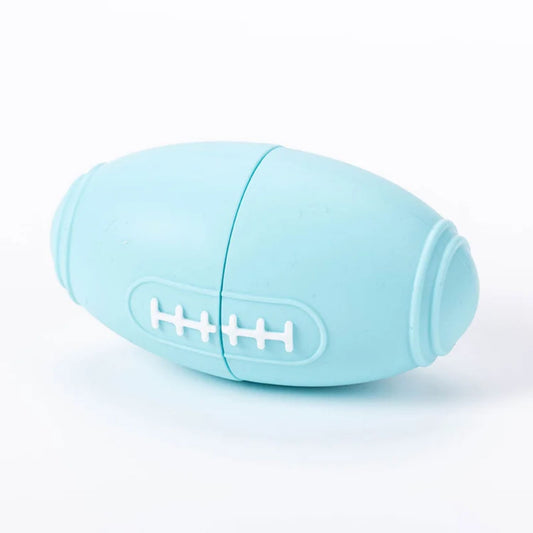 Football-Shaped Treat-Dispensing Dog Toy