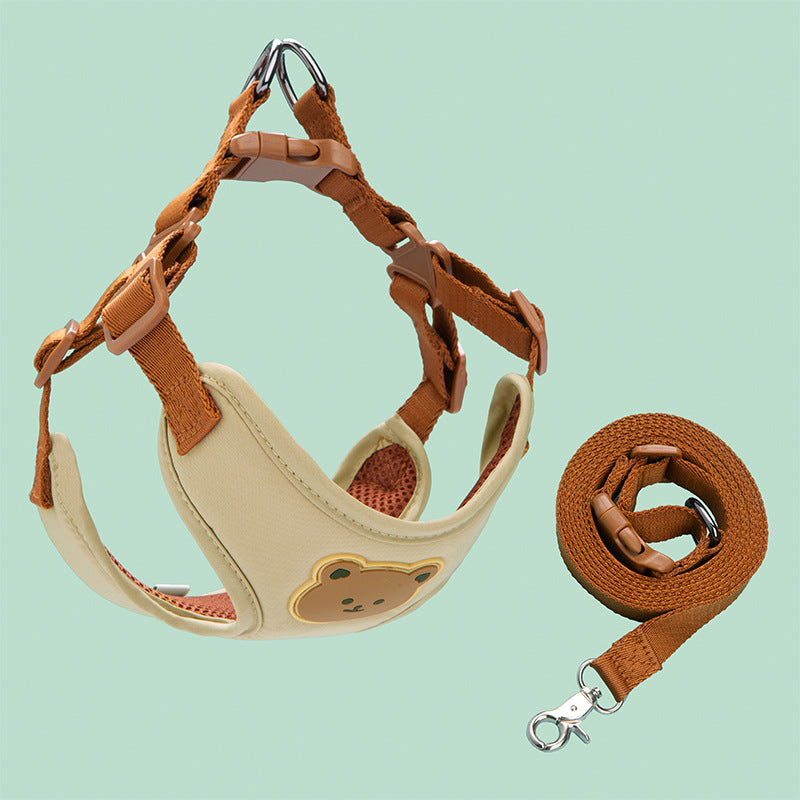Bear-Pattern Pet Harness