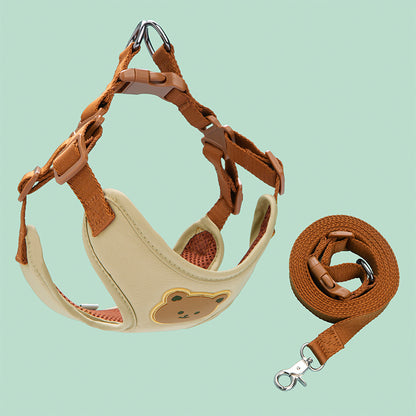 Bear-Pattern Pet Harness