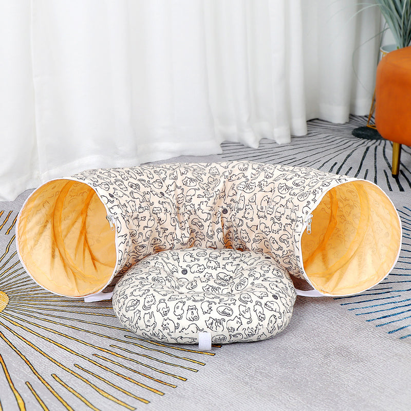 Donut Cat Tunnel Bed