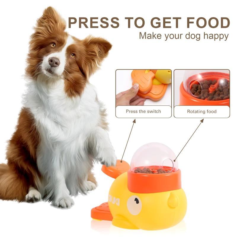 Duck-Shaped Treat-Dispensing Pet Toy