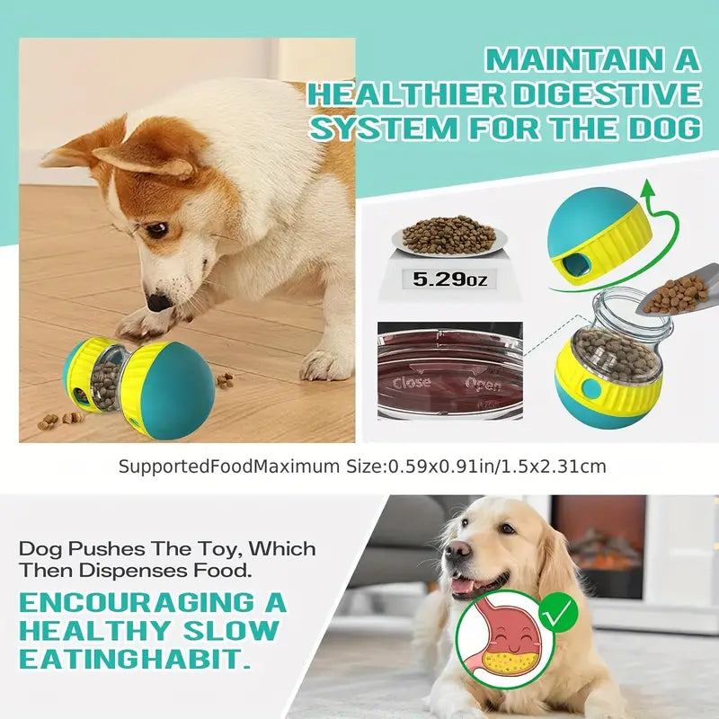 Adjustable Two-Sphere Dog Treat Dispenser