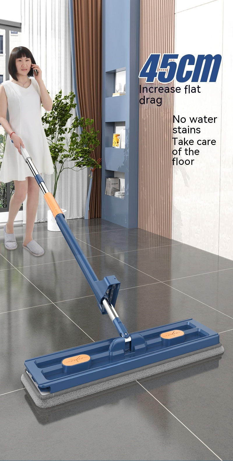 Rotating Flat Mop and Replacement Pads