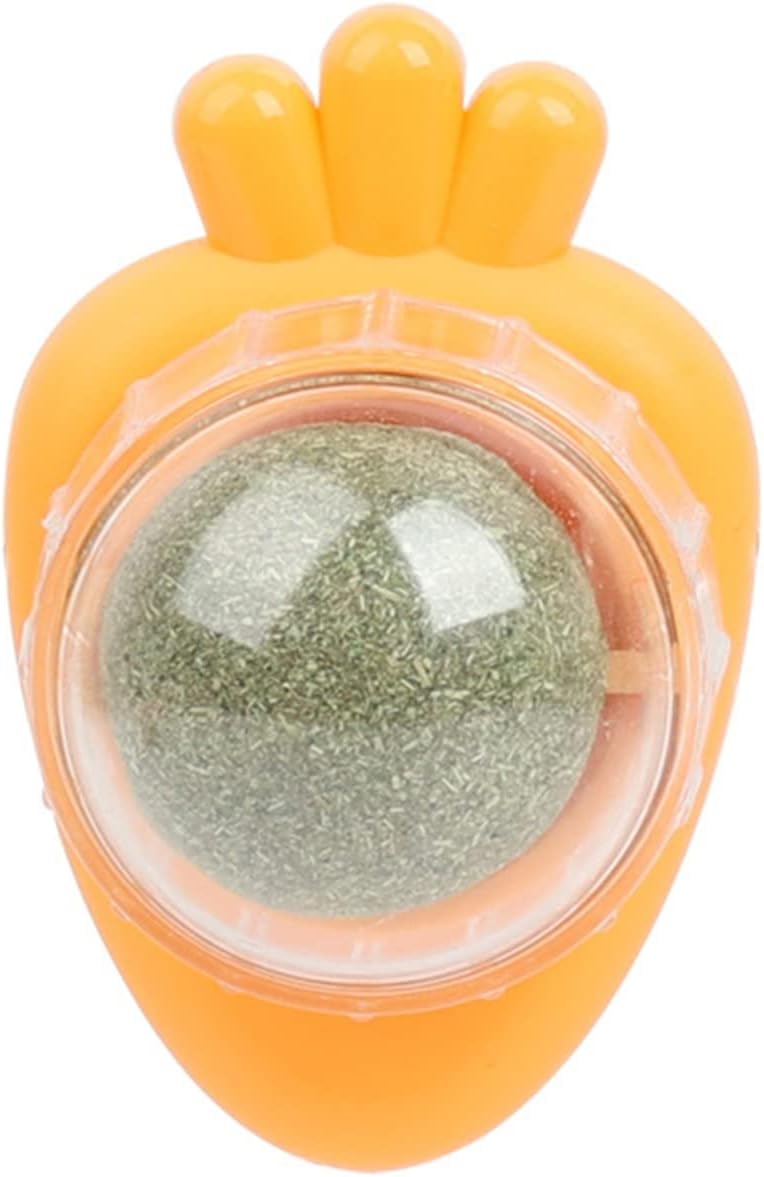 Carrot-Shaped Wall-Mounted Catnip Toy