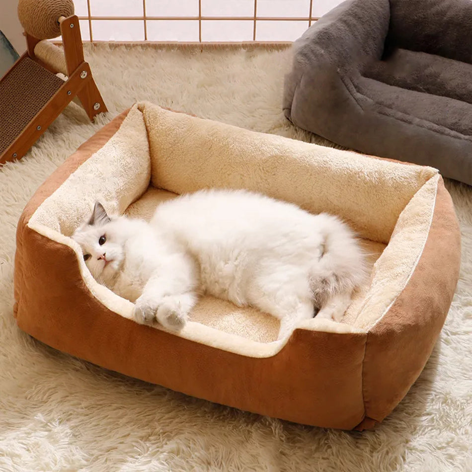 Short Plush Pet Cushion