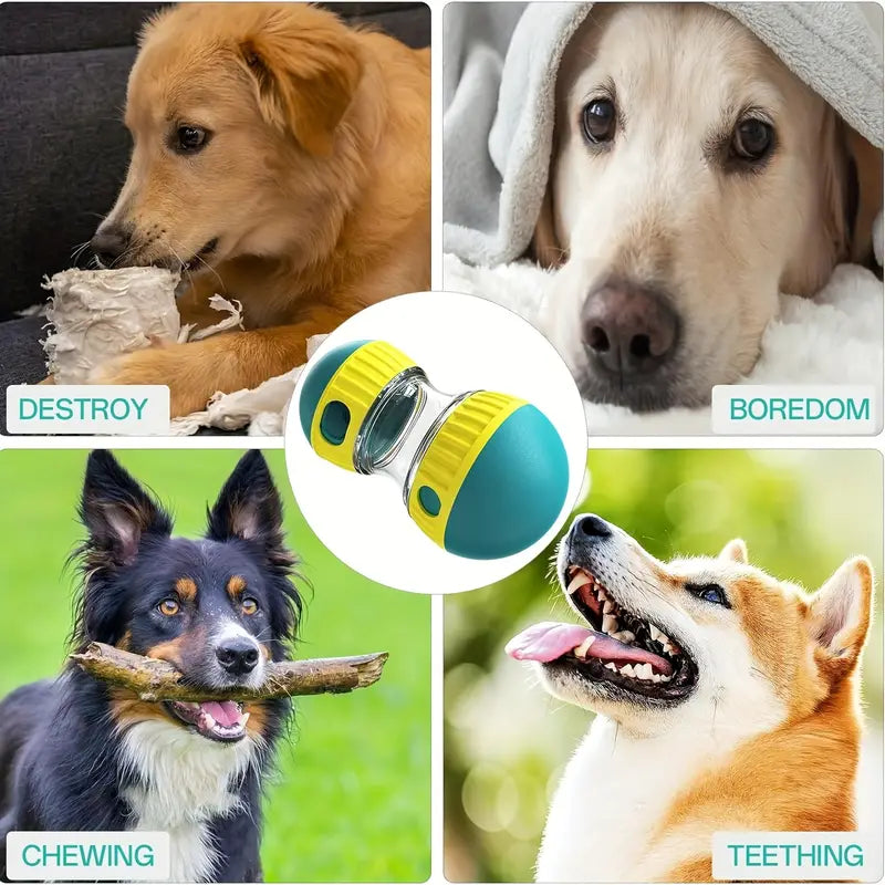 Adjustable Two-Sphere Dog Treat Dispenser