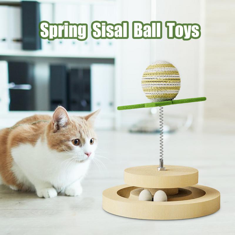 Cat Scratching Pad with Ball Track