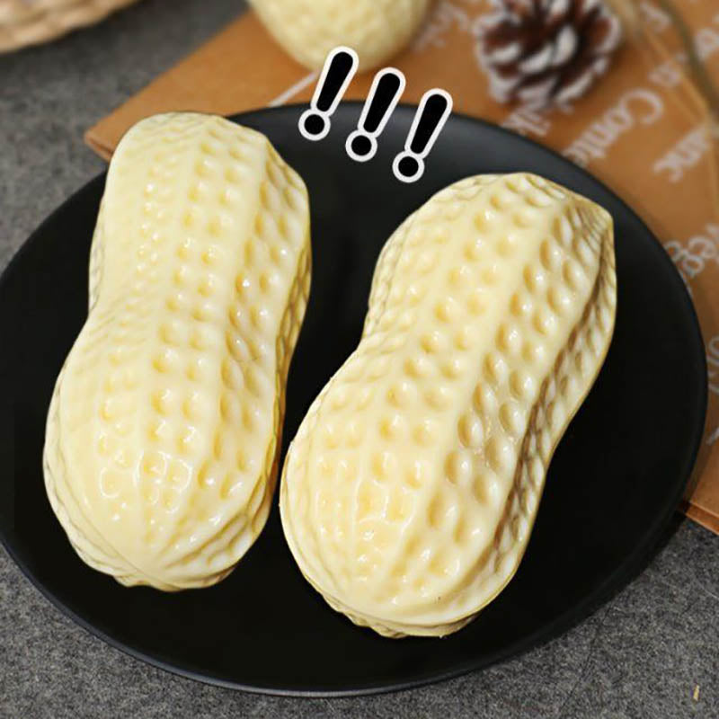Peanut-Shaped Squeaky Pet Toy