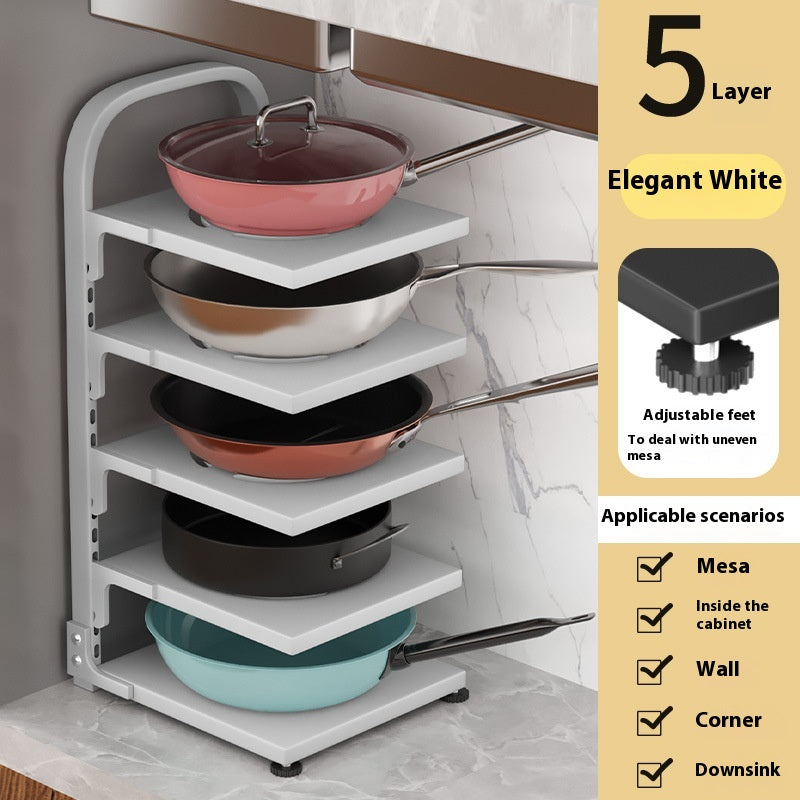 Adjustable Carbon Steel Pot Rack