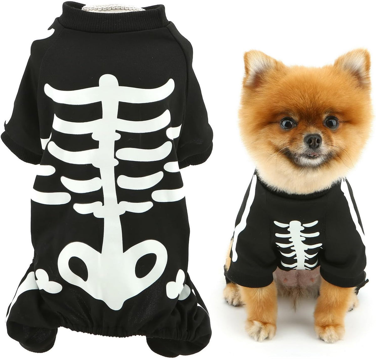 Skeleton Print Pet Jumpsuit