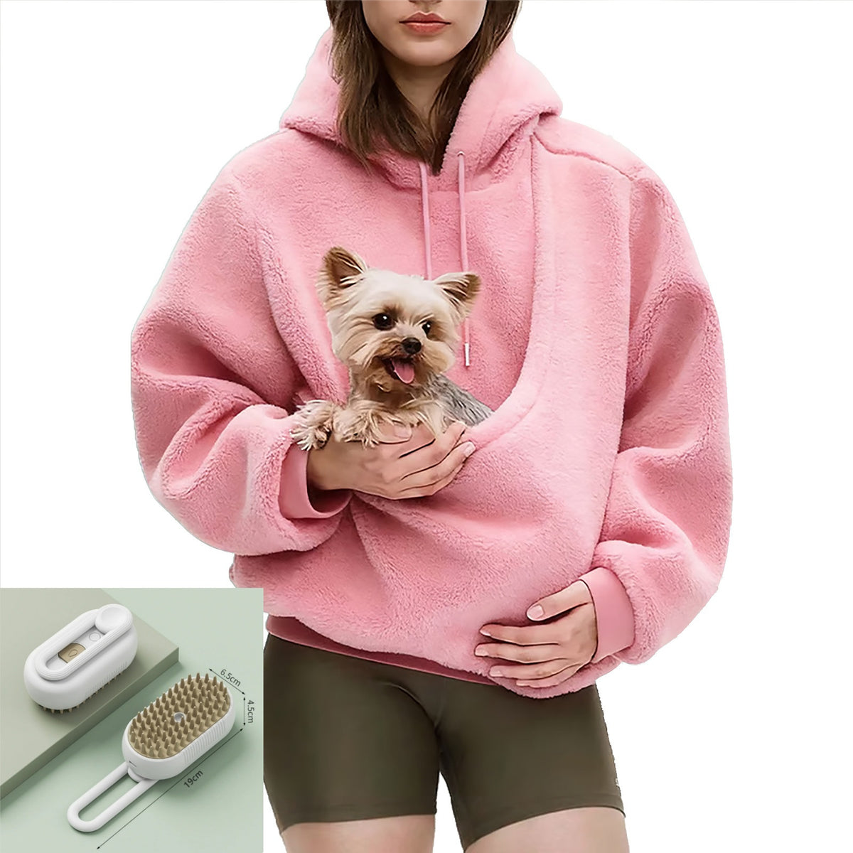 Hooded Sweatshirt with Pet Pouch