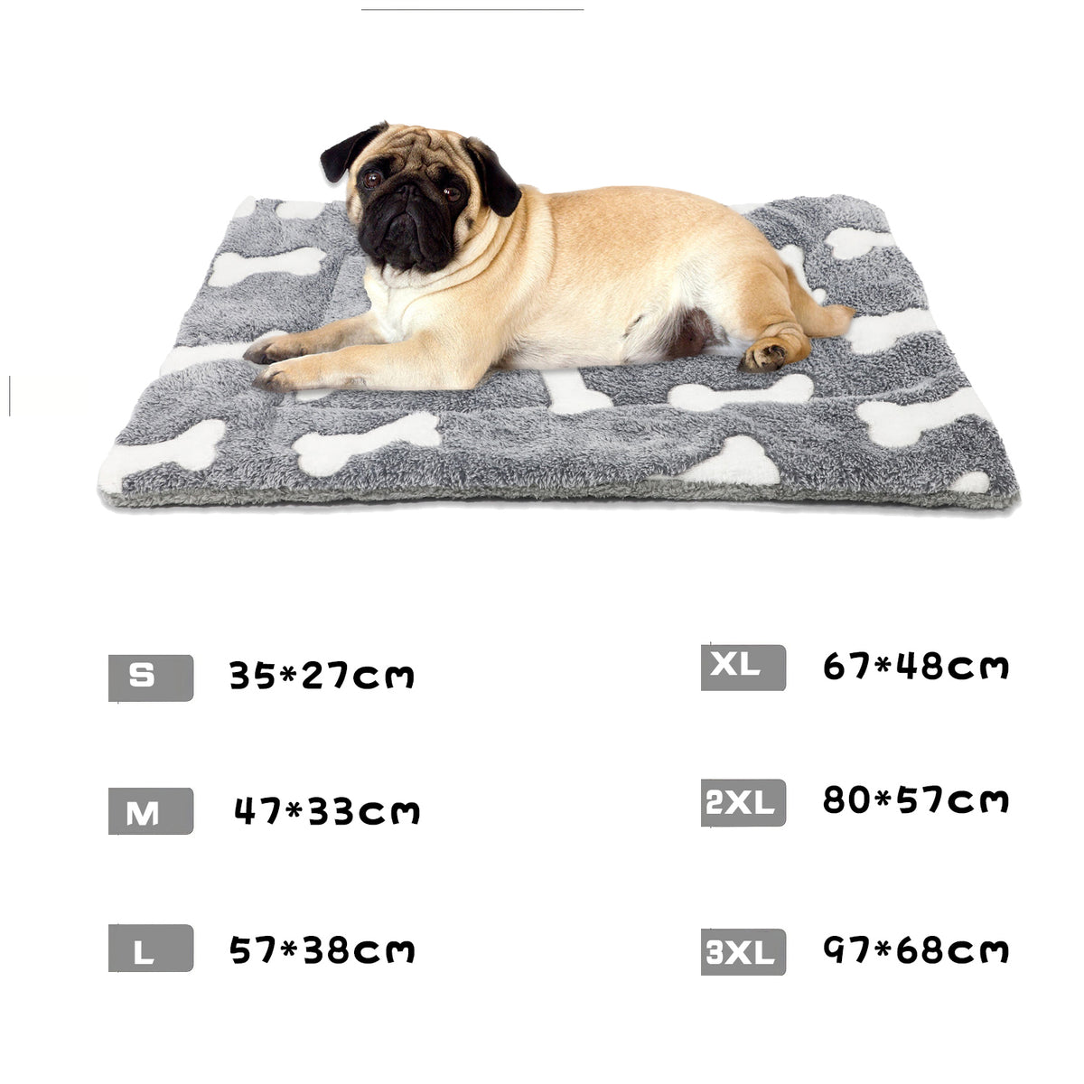 Coral Velvet Pet Crate Mat