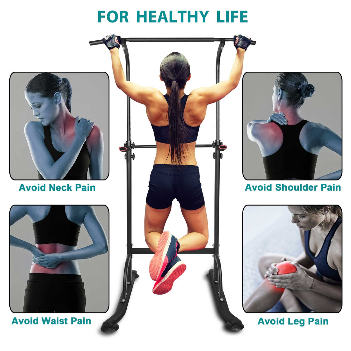 Pull-Up and Parallel Bar Exercise Station